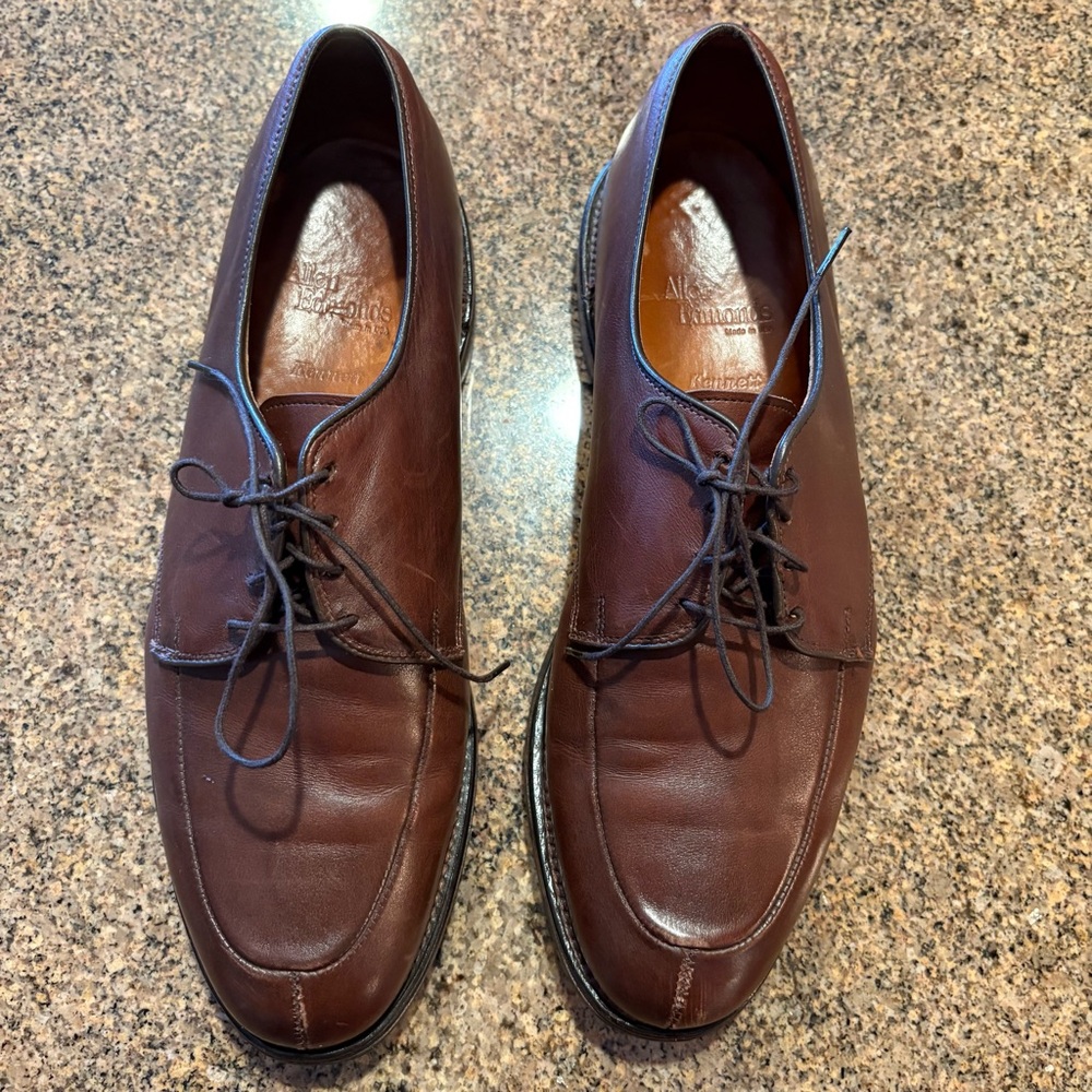 ALLEN EDMONDS Shoes Mens 11‎ D KENNETT Ox Leather Lace Up Derby Split Toe